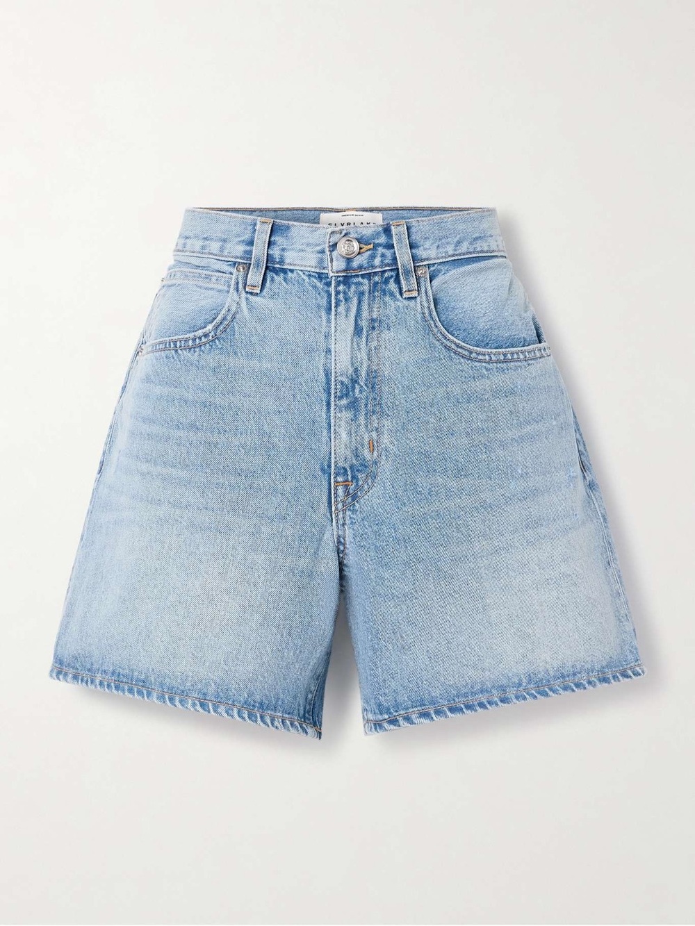 SLVRLAKE Walker Distressed Denim Shorts Women’s Size 29 Light Wash